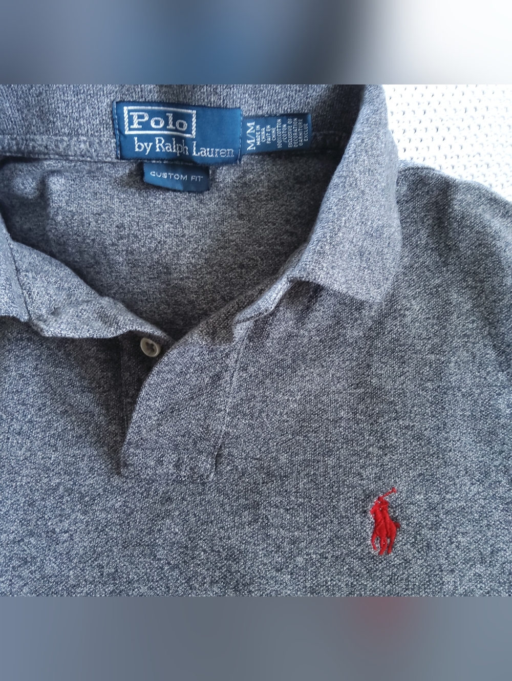 Polo Ralph Lauren Grey Pique Knit Short Sleeve